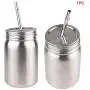 500Ml Stainless Steel Mason Jar Organizer Coffee Tea Storage Cup With Lid Straw Double Walled For Drinking,401 To 500Ml 500Ml Stainless Steel Mason Jar Organizer Coffee Tea Storage Cup With Lid Straw Double Walled For Drinking,401 To 500Ml