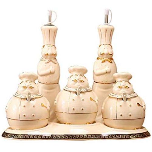 Mini Spice Jars Kitchenware, seasoning jar, ceramic spice box, cute combination