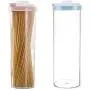 Boîte de Rangement Hermétique pour Céréales, Riz, Contenants pour Bouteilles et Pots de Cuisine, Transparente (Bleu) Boîte de Rangement Hermétique pour Céréales, Riz, Contenants pour Bouteilles et Pots de Cuisine, Transparente (Bleu)