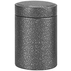 Container Sugar Frosted Iron Chinese Style Storage Boxes Stash Herb Tea Jar With Lid Cans Smell Proof Classical Sealed Home,Grey