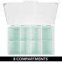 mDesign Stackable Plastic Tea Bag Holder Storage Bin Box for Kitchen Cabinets, Countertops, Pantry - Organizer Holds Beverage Bags, Cups, Pods, Packets, Condiment Accessories - Mint Green/Clear