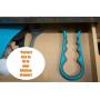 Keraiz Easy Bottle and Jar Opener, Blue, 10 x 3 x 3 cm