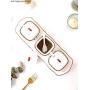 Unterglasur Keramik Spice Jar Japanische Haushalt Hand Gemalt Zucker Salz Shaker Gewürz Tank mit L?ffel Deckel Vier-teiliges Set Condiment bottles (Farbe : B)