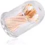 Glasbehälter für Stuzzicadenti – Runde Acrilic Stuzzicadenti Box – Stuzzicadenti Jar – Stuzzicadenti Holder