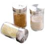 Glass Spice Storage Bottle Shaker Seasoning Jars BBQ Cooking Herbs Container Organizer Kitchen Gadgets Accessories Supplies Glass Airtight Food Storage Containers