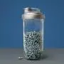 Mason-Deckel-&-Glasflasche, Silber – reCAP PJ24-W-SLVR1