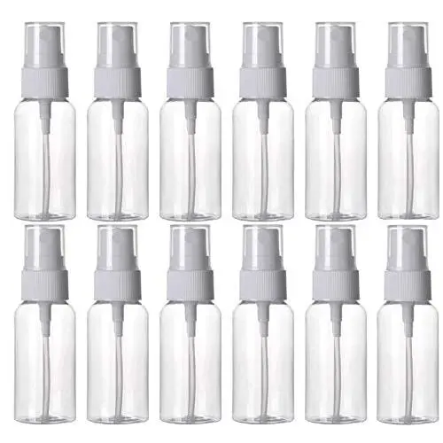 HOSL 12Pack 1 Ounce Empty Spray Bottles Travel bottles Refillable Fine Mist Perfume Sprayer Bottle Cosmetic Atomizers PET Spray Bottles Pump(Clear) HOSL 12Pack 1 Ounce Empty Spray Bottles Travel bottles Refillable Fine Mist Perfume Sprayer Bottle Cosmetic Atomizers PET Spray Bottles Pump(Clear)