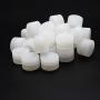 YHSWE 100Pcs 3ml Silicone Mini Container Oil Kitchen Wax Round Concentrate Box Multi Use Storage Jar for lip Balm and Creams Clear