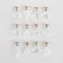 Glass Jars Bottles With Cork Stoppers 5pcs/pack Mini Glass Cork Bottles Empty Sample Jars Wishing Bottle Wedding Home Decoration Pendants Cork Stopper Storage Vial