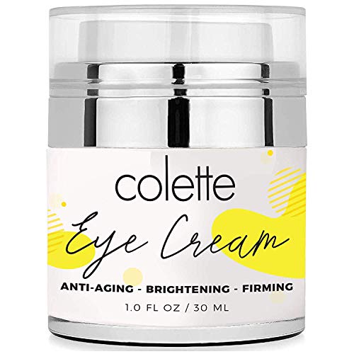 Colette Anti Aging Premium Eye Cream Moisturizer for Dark Circles, Eye Bags and Puffiness, Reduce Dryness Vitamin C, Vitamin E Aloe for Men and Women