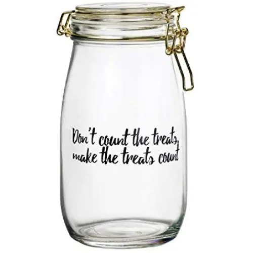 Amici Pet A7CA116R Wanderlust Pet Medium Glass Storage Canister, Clear Amici Pet A7CA116R Wanderlust Pet Medium Glass Storage Canister, Clear
