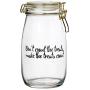 Amici Pet A7CA116R Wanderlust Pet Medium Glass Storage Canister, Clear