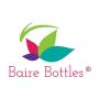 Baire Bottles -16 Ounces Blue Plastic Refillable Bottles with Black Lotion Pumps - Organize Soap, Shampoo and Lotion - PET, Lightweight, No BPA, 6 Pack, including 6 Damask Labels