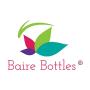 Baire Bottles -16 Ounces Blue Plastic Refillable Bottles with Black Lotion Pumps - Organize Soap, Shampoo and Lotion - PET, Lightweight, No BPA, 6 Pack, including 6 Damask Labels