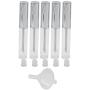 Pomeat 10pcs 10ml Empty Lip Gloss Tube Containers with 2 Funnel and 10 Rubber Stoppers for Lip Samples DIY Cosmetics