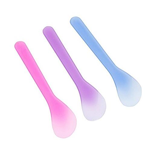 40Pcs Cosmetic Mask Mixing Spoon Spatulas,Facial Skin Care Mask Fan Brushes Applicator, DIY Mask Tool Set (Random Color)