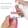 Silicone Travel Containers Bottles Portable Refillable Squeeze Tube with Cream Jars and Shower Line Lanyard(4Bottles+3Jars)