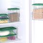 SD Beauty&More 17pcs/set Keep Fresh Food Storage Box Refrigerator Food Container Sealed Crisper Kitchen Organizer Grains Beans Storage Jar Tank-in Bottles(Style 01)