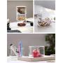 1PC Food Storage Glass Jar Kitchen Storage Bottles Sealed Cans With Bamboo Cover Glass Jars Tea Bo JO 1083,3 GLASS AND 1 LID