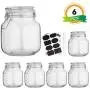 Bouteilles en verre pour stockage de cuisine, bocaux avec couvercle à fermeture, 32oz, hermétiques, parfaits pour la conservation, céréales, pâtes, sucre, haricots (étiquettes & marqueur à craie) - Ensemble de 6. Bouteilles en verre pour stockage de cuisine, bocaux avec couvercle à fermeture, 32oz, hermétiques, parfaits pour la conservation, céréales, pâtes, sucre, haricots (étiquettes & marqueur à craie) - Ensemble de 6.