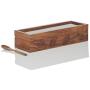 ExclusiveLane Wooden Hand Engraved Multi-Utility Cum Spice Box With Spoon In Sheesham Wood - Masala Dabba Spice Box Spice Rack Spice Organizer Spice Jars Storage Kitchen Box Ancient Cookware