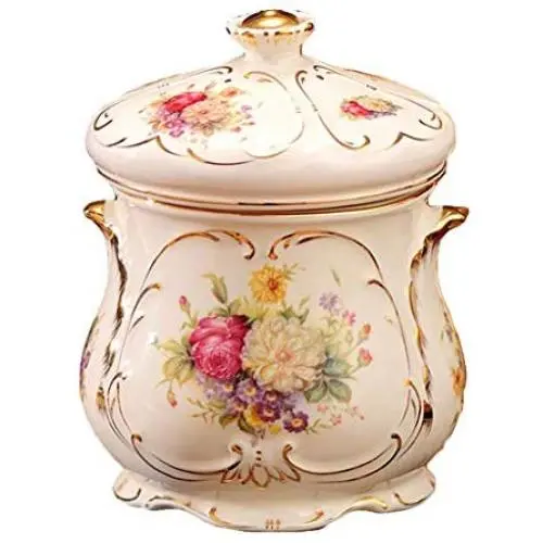 Contenants de Rangement Alimentaire Étanches avec Couvercles, Petites Boîtes à Café, Pots en Céramique, Décor de Cuisine, Organisation et Rangement de la Garde Manger pour Farine, Snacks, Sucre, Café, Céréales (Couleur : A) Contenants de Rangement Alimentaire Étanches avec Couvercles, Petites Boîtes à Café, Pots en Céramique, Décor de Cuisine, Organisation et Rangement de la Garde Manger pour Farine, Snacks, Sucre, Café, Céréales (Couleur : A)