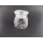 IncisoArt  Hand Etched Vibe Storage Jar Sandblasted (Sand Carved) Glass Handmade USA Custom (4.5 Ounce (133ml), Mystical Fairy Mushrooms Shooting Stars)