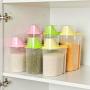 Tinffy Transparent Plastic Sealed Fresh-keeping Food Storage Container Storage Jar 1pcs(S)