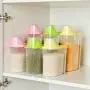 Alisena Transparent Plastic Sealed Fresh-keeping Food Storage Container Storage Jar-2 Sizes(Random Color) Alisena Transparent Plastic Sealed Fresh-keeping Food Storage Container Storage Jar-2 Sizes(Random Color)