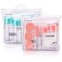Travel Bottle Set Spray Bottle Shampoo Empty Cosmetic Containers Refillable Pump Essential Oil Plastic Cream Jar Atomizer (Color : Pink)