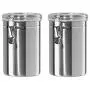 TOOGOO Airtight Canisters Sets for The Kitchen Stainless Steel - Beautiful for Kitchen Counter, Small 32oz, Food Storage Container, Tea Coffee Sugar Canisters TOOGOO Airtight Canisters Sets for The Kitchen Stainless Steel - Beautiful for Kitchen Counter, Small 32oz, Food Storage Container, Tea Coffee Sugar Canisters