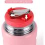 Vmotor Insulated Lunch Container Thermos Food Jar 17 oz Stainless Steel Vacuum Bento Lunch Box for Kids Adult with Spoon Leak Proof Hot Cold Food for School Office Picnic Travel Outdoors