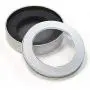 Silberner, tragbarer, leeres Metallbehälter-Schuhkarton, kleines Aufbewahrungsbox, für Zuhause, Organizer – Round Empty Tin Box Portable Storage Container Home Organizer