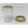 8 oz Mason (Jelly) Half Pint Glas Jars mit Gold 2-teiligen Metalldeckeln von Richards Packaging, 12er Packung für die Haltbarkeit, gebogenes Design