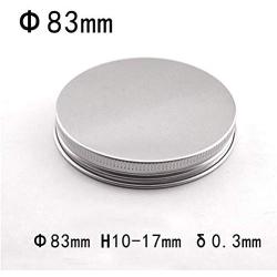 BESTONZON 16Pcs Stainless Steel Mason Jar Lids Storage Cap Leakproof and Secure Mason Jar Lids (83 x 0.3 mm)