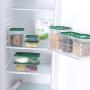 Food storage sets Keep Fresh Food Storage Box Refrigerator Food Container Sealed Grain Dried Storage Jar Kitchen Organizer,Green