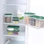 Lebensmittelbehälter Set, Kühlbox, Lebensmittelbehälter, versiegelte Getreideschließdose, Küchenorganizer, Grün