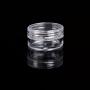 60 PCs 5 Gram Empty Plastic Cosmetic Samples Container for Make Up, Eye Shadow, Nails, Powder, Gems, Beads, Jewelry, Cream Small Clear Pot Jars with Lid