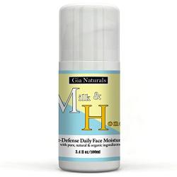Pure, Natural, and Organic MILK AND HONEY AGE-DEFENSE DAILY FACE MOISTURIZER Lotion For Normal to Dry Skin. Hydrate, fight wrinkles and lines! Great for sensitive skin!