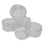 Made in Taiwan Transparent Empty Plastic Storage Jar 5 Kinds of Size (3 Sets)
