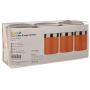 Premier Housewares Liberty Tea Coffee and Sugar Canisters-Set of 3-Orange