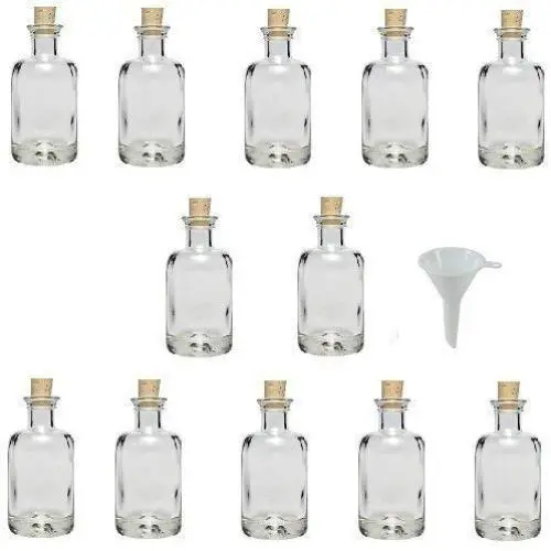 Bouteilles en Ver de Apotheque 100 ml avec Bouchons en Liège - Viva Haushaltswaren (Diamètre 5 cm) avec Filtre. Bouteilles en Ver de Apotheque 100 ml avec Bouchons en Liège - Viva Haushaltswaren (Diamètre 5 cm) avec Filtre.