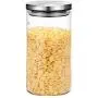 Bocal de Rangement Alimentaire Airtight, Bocal en Verre, Ensemble de 3 avec Couvercle en Inox, Idéal pour le Thé et Autres Conserves (Volume : 1200ml) Bocal de Rangement Alimentaire Airtight, Bocal en Verre, Ensemble de 3 avec Couvercle en Inox, Idéal pour le Thé et Autres Conserves (Volume : 1200ml)