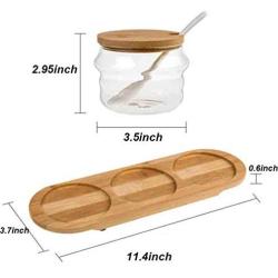 CSPFAIRY Kitchen Seasoning Jar with Cover and Serving Spoons Spice Box Seasoning Bottle Suitable for Every Family