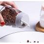 Glass Seasoning Container Jar Set, 4 Piece Storage Container Condiment Jars With Perforated Lid For Sift Shaker Lid-c