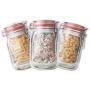 UPKOCH Mehrweg-Snack-Behälter für Mittagessen, Gemüse, Obst, Süßigkeiten, Kekse, Kuchen, Nuss-Aufbewahrung, Ziplock-Beutel, Stand-Up Mason 10 Stück Größe L Rot