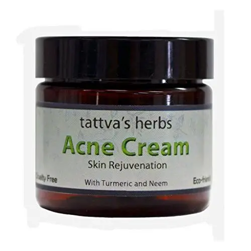 Organic Acne Cream Treatment With Turmeric & Neem - Naturally Detoxifying and Fighting Free Radicals That Cause Damage To Your Skin 4 oz. From Tattvas Herbs Organic Acne Cream Treatment With Turmeric & Neem - Naturally Detoxifying and Fighting Free Radicals That Cause Damage To Your Skin 4 oz. From Tattvas Herbs