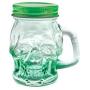 mason jar - Shot Glasses/storage container sugar skull Set of 12 Mason Jar with Lid and Handle - Novelty Shot Glass 3 oz