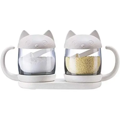 AODEW Food Seasoning Glass Tea Caddy Glass Jam Jar Storage Tank Glass Jar 2Pcs AODEW Food Seasoning Glass Tea Caddy Glass Jam Jar Storage Tank Glass Jar 2Pcs
