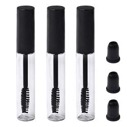 Pengxiaomei 3 pcs Empty Mascara Tube, 10ML Eyelash Cream Container Bottle With Eyelash Wand for DIY Mascara Container